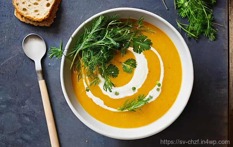 식재료 활용으로 만드는 수프 레시피 - **Prompt: Sautéing the Foundation of a Hearty Leftover Soup**
    A captivating close-up shot focusi...